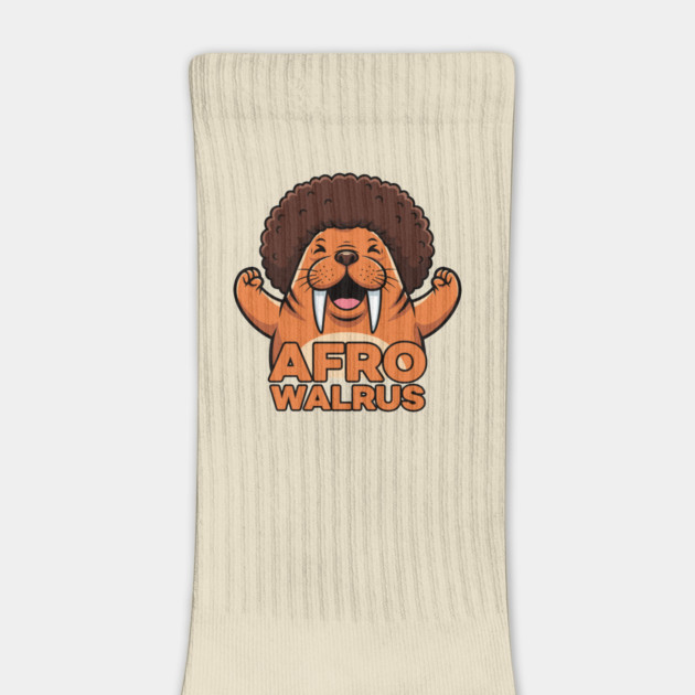 Funky Afro Walrus by enrynz