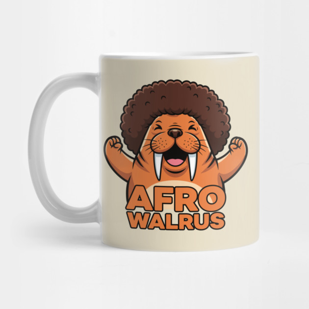 Funky Afro Walrus by enrynz
