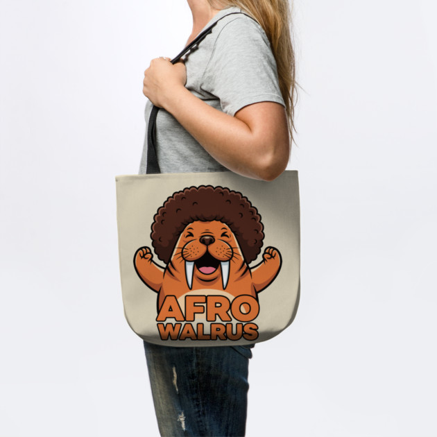 Funky Afro Walrus by enrynz