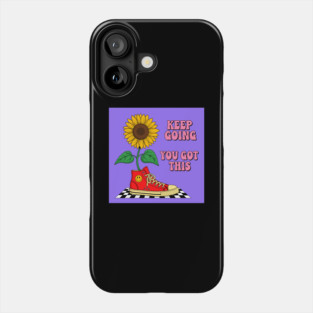 Sneaker Sunflower Motivation Phone Case