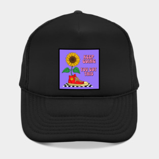 Sneaker Sunflower Motivation Hat