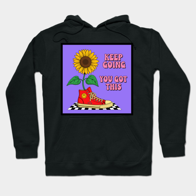 Sneaker Sunflower Motivation Hoodie by enrynz