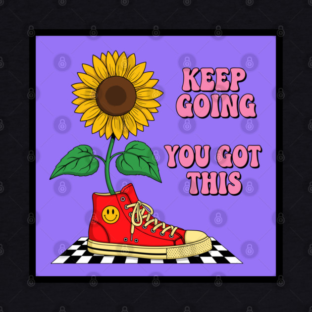 Sneaker Sunflower Motivation by enrynz