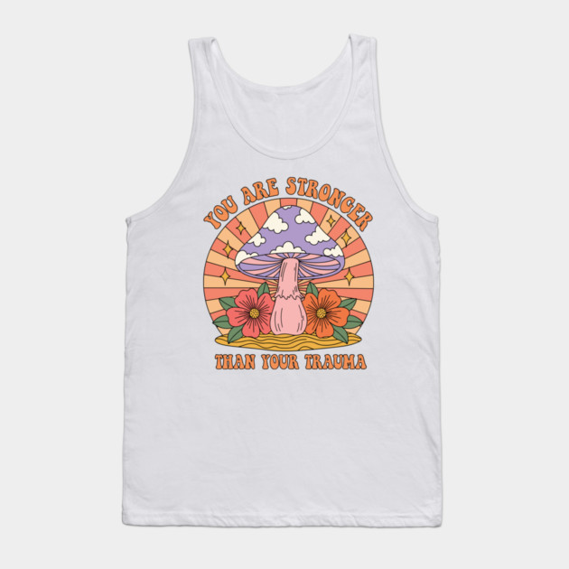 Empowering Mushroom for Trauma Survivors Tank Top by enrynz