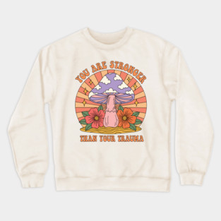 Empowering Mushroom for Trauma Survivors Crewneck Sweatshirt