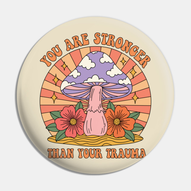 Empowering Mushroom for Trauma Survivors Pin by enrynz