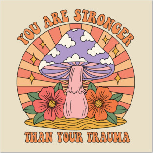 Empowering Mushroom for Trauma Survivors Posters and Art