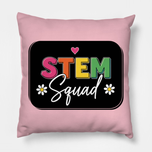 STEM Squad Heart Badge Pillow by enrynz