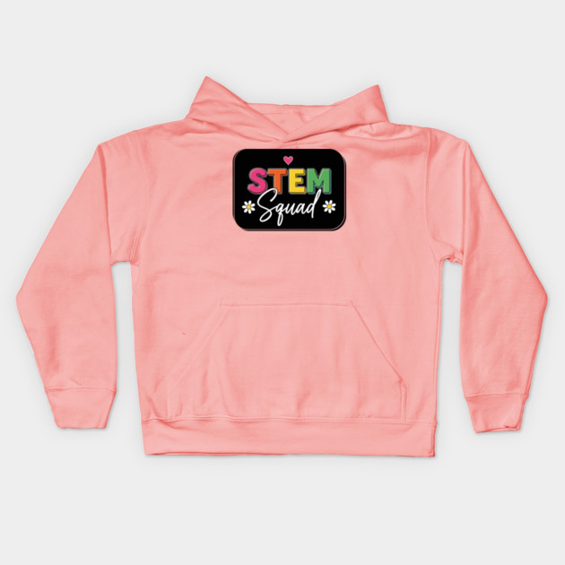 STEM Squad Heart Badge Kids Hoodie by enrynz
