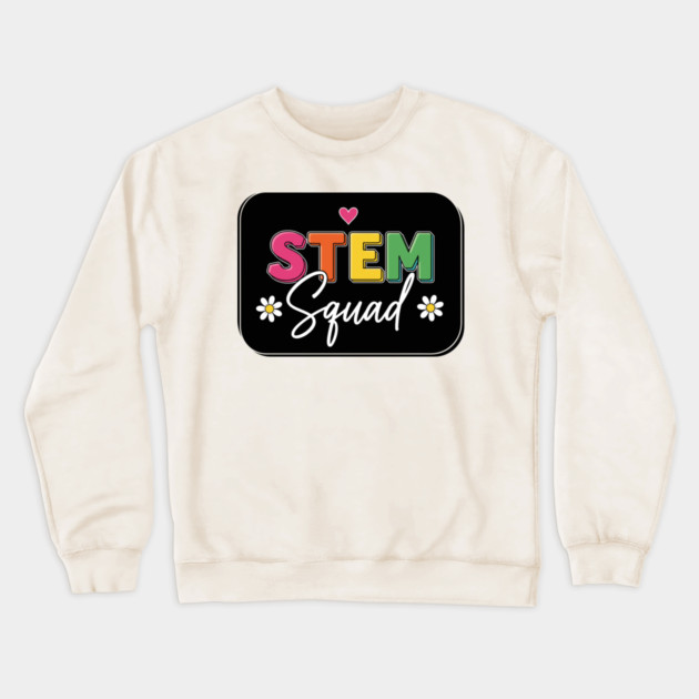 STEM Squad Heart Badge Crewneck Sweatshirt by enrynz