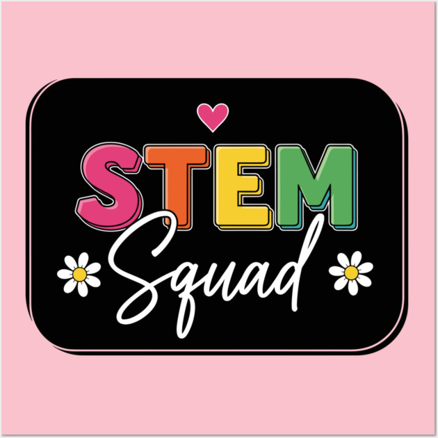 STEM Squad Heart Badge Wall Art by enrynz
