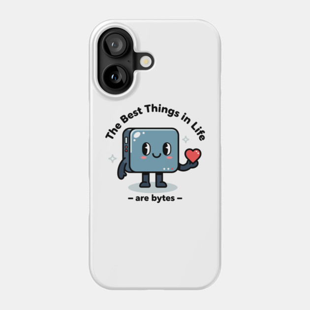 Best Things in Life Are Bytes Phone Case by enrynz