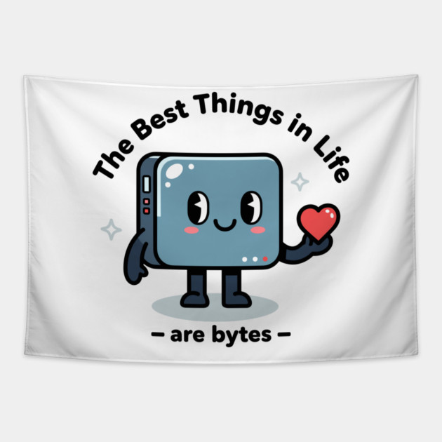 Best Things in Life Are Bytes Tapestry by enrynz