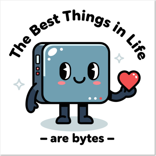 Best Things in Life Are Bytes Wall Art by enrynz
