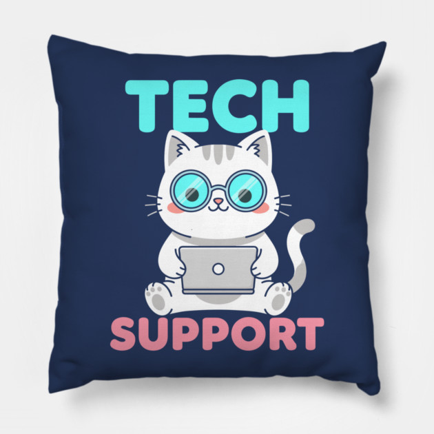 Cute Tech Suppor Pillow by enrynz