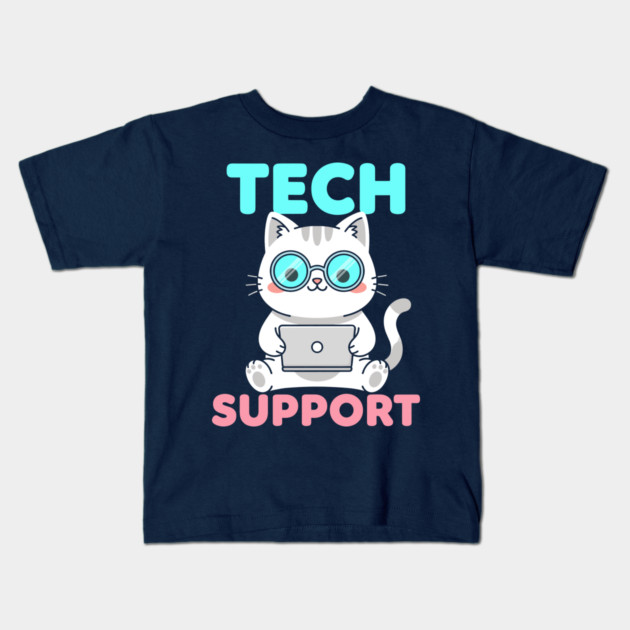 Cute Tech Suppor Kids T-Shirt by enrynz