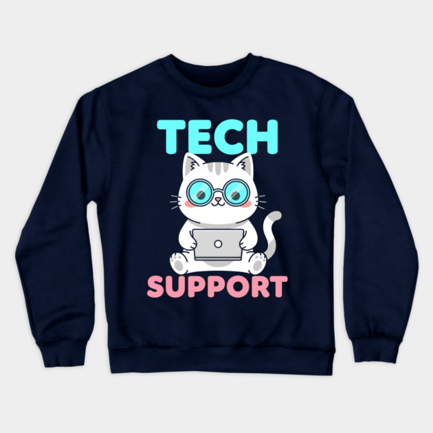 Cute Tech Suppor Crewneck Sweatshirt by enrynz