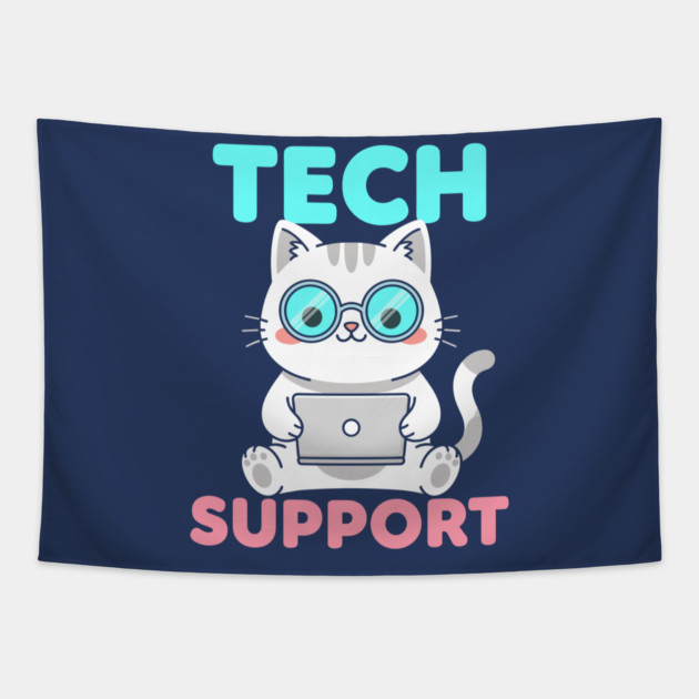 Cute Tech Suppor Tapestry by enrynz