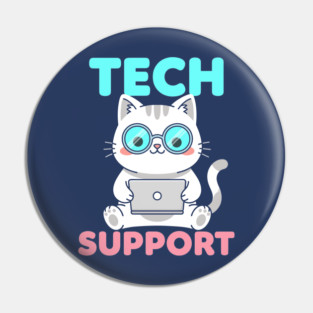 Cute Tech Suppor Pin