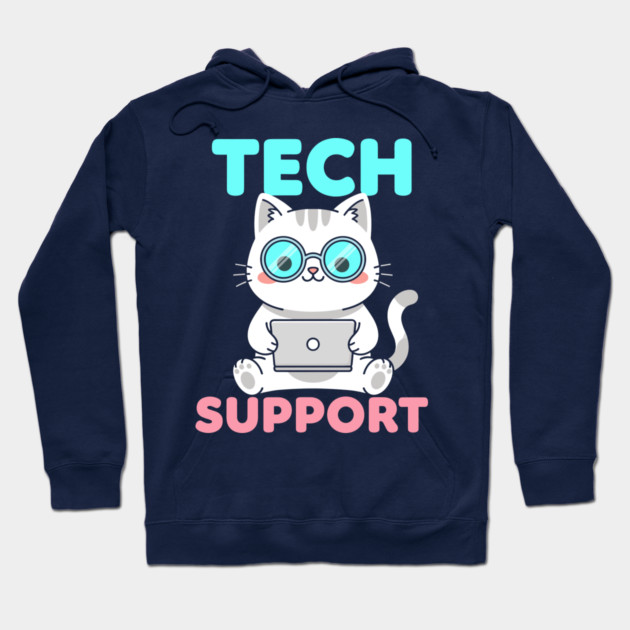 Cute Tech Suppor Hoodie by enrynz