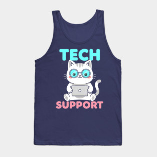 Cute Tech Suppor Tank Top