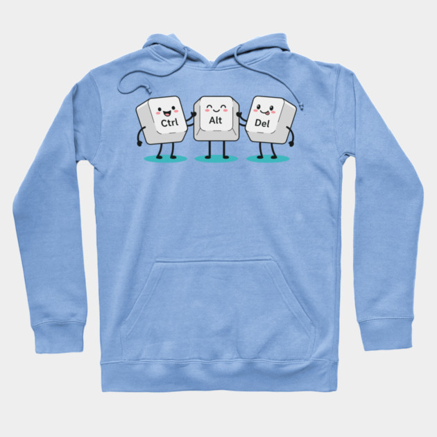 Cute Ctrl+Alt+Del Keys Hoodie by enrynz