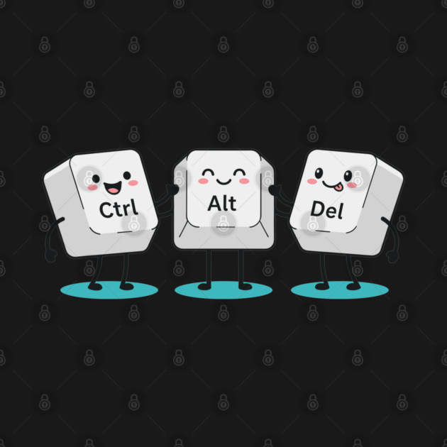 Cute Ctrl+Alt+Del Keys by enrynz