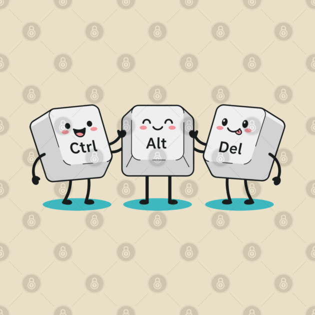 Cute Ctrl+Alt+Del Keys by enrynz
