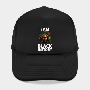 I Am Black History African American Black Pride Girl Womens Hat
