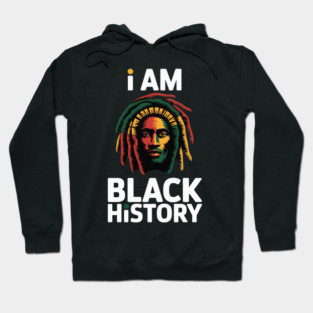 I Am Black History African American Black Pride Girl Womens Hoodie