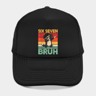Six Seven Bruh Dog Dab Funny Animal Hat