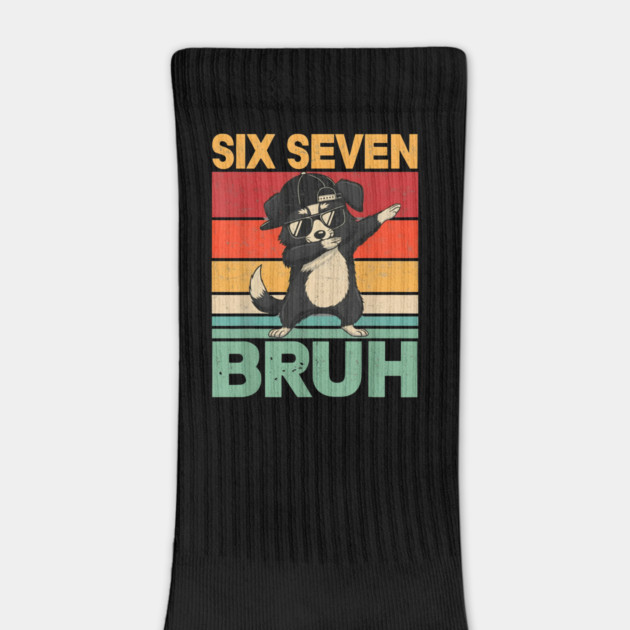 Six Seven Bruh Dog Dab Funny Animal by ArtistTee ⭐⭐⭐⭐⭐