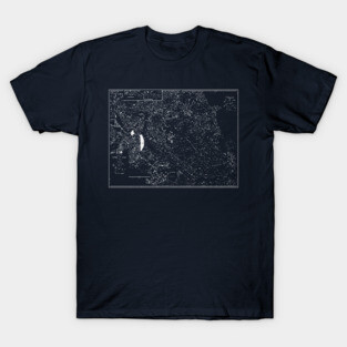 Boston Harbor, MA - Nautical Chart T-Shirt