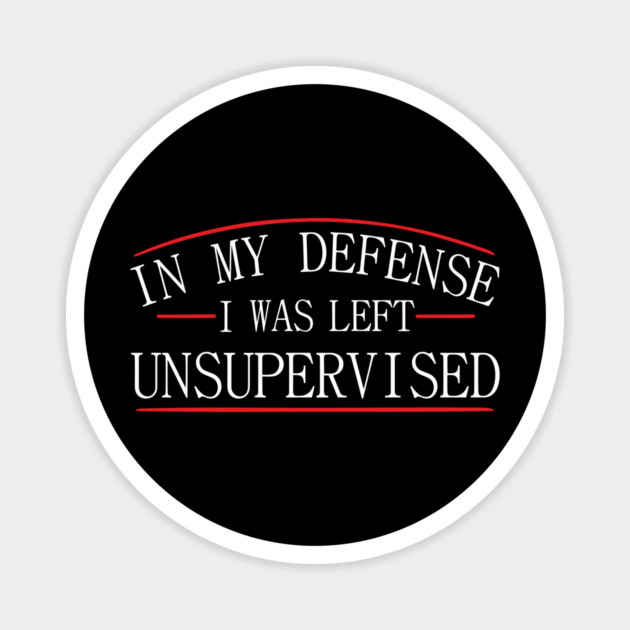 I Was Left Unsupervised Troublemaker No Regrets Magnet by Anticorporati