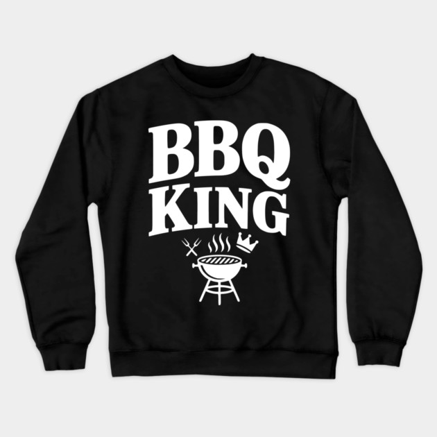 BBQ King Crewneck Sweatshirt by Frank Ring