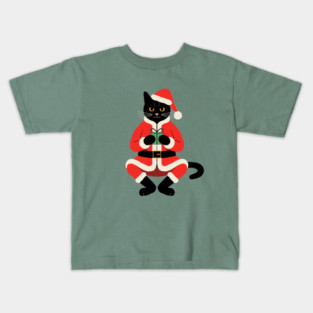Christmas Cat Kids T-Shirt
