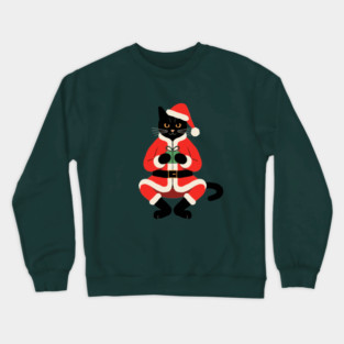 Christmas Cat Crewneck Sweatshirt