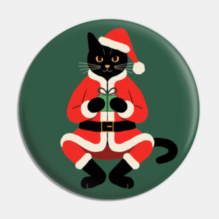 Christmas Cat Pin