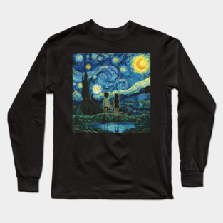 starry night rick Long Sleeve T-Shirt