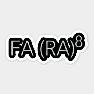 Fa (Ra)8 Math Humor - FA (RA) 8 Story Asian Singing LA Math Teacher Sticker
