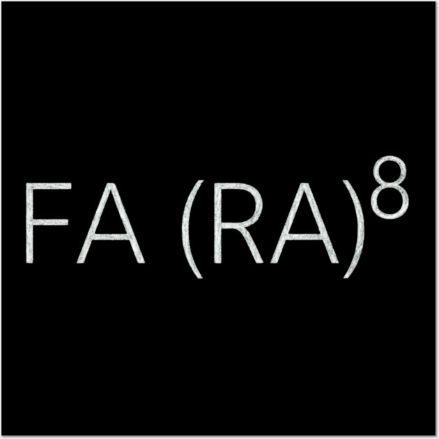 Fa (Ra)8 Math Humor - FA (RA) 8 Story Asian Singing LA Math Teacher Wall Art by ArtistTee ⭐⭐⭐⭐⭐