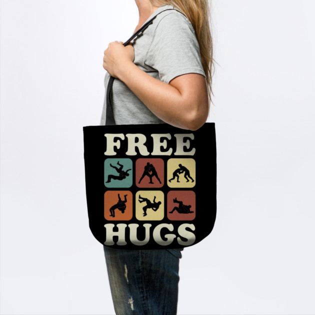 Free Hugs Wrestling Grappling Humor by ArtistTee ⭐⭐⭐⭐⭐