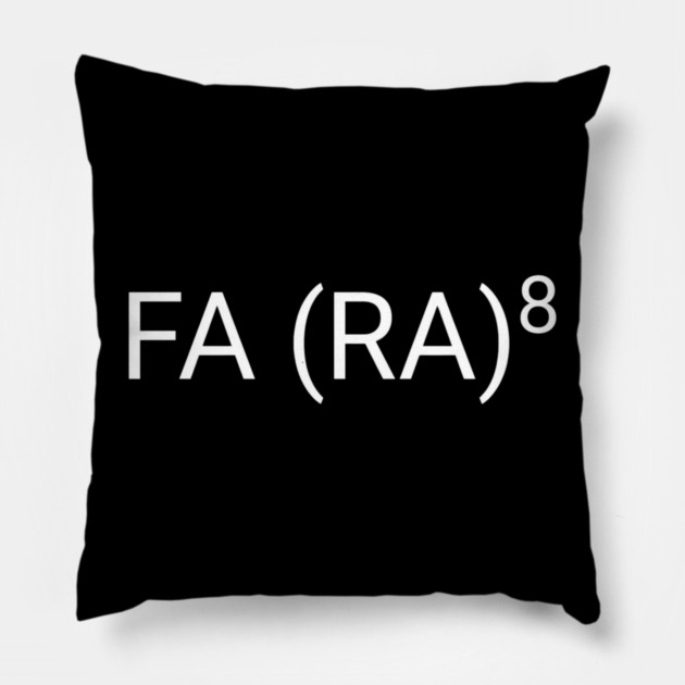 FA (RA)8 Funny Math Nerd Pillow by ArtistTee ⭐⭐⭐⭐⭐