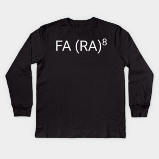 FA (RA)8 Funny Math Nerd Kids Long Sleeve T-Shirt