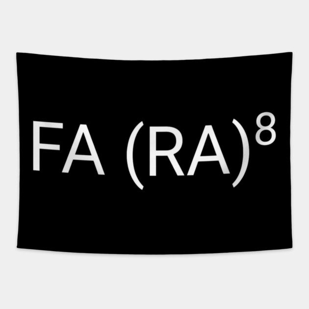 FA (RA)8 Funny Math Nerd Tapestry by ArtistTee ⭐⭐⭐⭐⭐