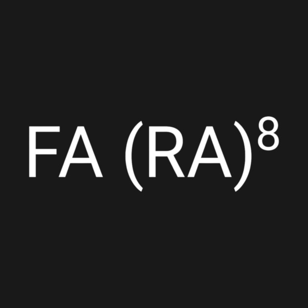 FA (RA)8 Funny Math Nerd by ArtistTee ⭐⭐⭐⭐⭐
