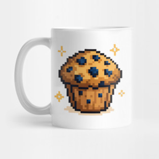 Blueberry Muffin - White Pixel Mug