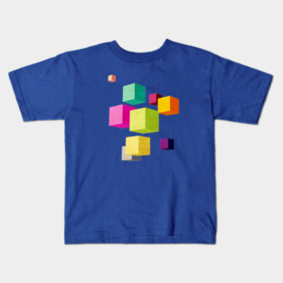 3d Cubes Kids T-Shirt