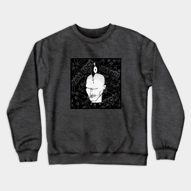 Punk Rock Jukebox Pins Crewneck Sweatshirt by SLJohnsonImages.com