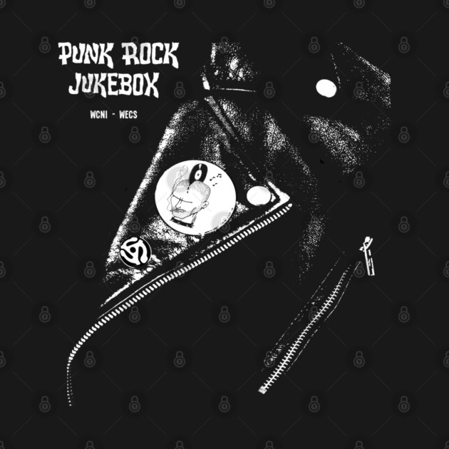 Punk Rock Jukebox - lapel BLACK by SLJohnsonImages.com
